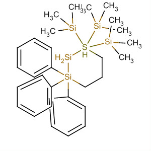 Disilathiane, 1,1,1-triphenyl-3,3,3-tris(trimethylsilyl)- molecular structure