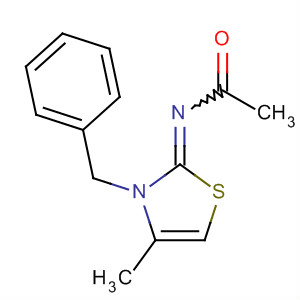 Acetamide, N-[4-methyl-3-(phenylmethyl)-2(3H)-thiazolylidene]- molecular structure