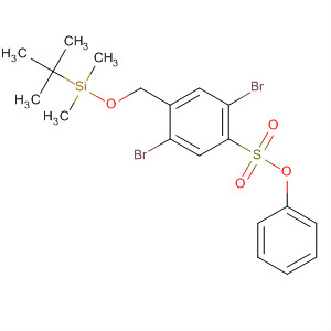 Benzenesulfonic acid,2,5-dibromo-4-[[[(1,1-dimethylethyl)dimethylsilyl]oxy]methyl]-, phenylester