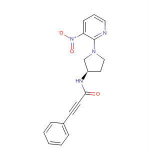 2-Propynamide, N-[(3R)-1-(3-nitro-2-pyridinyl)-3-pyrrolidinyl]-3-phenyl-