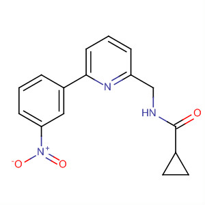 Cyclopropanecarboxamide, N-[[6-(3-nitrophenyl)-2-pyridinyl]methyl]- molecular structure