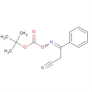 Benzenepropanenitrile, b-[[[(1,1-dimethylethoxy)carbonyl]oxy]imino]- molecular structure