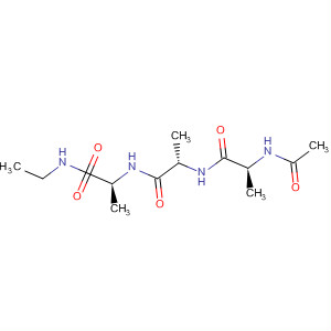 L-Alaninamide, N-acetyl-L-alanyl-L-alanyl-N-ethyl- molecular structure