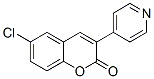 6-Chloro-3-(4-pyridyl)-2H-1-benzopyran-2-one molecular structure