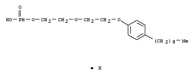 potassium [2-[2-(4-nonylphenoxy)ethoxy]ethyl] phosphonate molecular structure