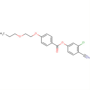 Benzoic acid, 4-(2-propoxyethoxy)-, 3-chloro-4-cyanophenyl ester molecular structure