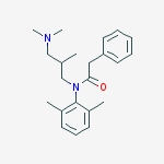 N-(3-Dimethylamino-2-methylpropyl)-2,6-dimethyl-2-phenylacetanilide molecular structure