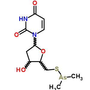 1-[2-deoxy-5-S-(dimethylarsanyl)-5-thiopentofuranosyl]pyrimidine-2,4(1H,3H)-dione