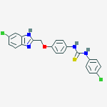 3-[4-[(5-chloro-3H-benzoimidazol-2-yl)methoxy]phenyl]-1-(4-chloropheny l)thiourea