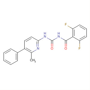 Benzamide,2,6-difluoro-N-[[(6-methyl-5-phenyl-2-pyridinyl)amino]carbonyl]- molecular structure