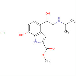 1H-Indole-2-carboxylic acid,7-hydroxy-4-[1-hydroxy-2-[(1-methylethyl)amino]ethyl]-, methyl ester,monohydrochloride