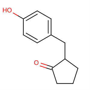 Cyclopentanone, 2-[(4-hydroxyphenyl)methyl]- molecular structure