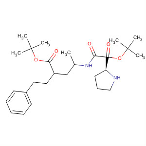 L-Proline,1-[[[2-[(1,1-dimethylethoxy)carbonyl]-4-phenylbutyl]ethylamino]carbonyl]-, 1,1-dimethylethyl ester, (S)- molecular structure