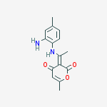 (3e)-3-[1-(2-amino-4-methylanilino)ethylidene]-6-methylpyran-2,4-dione