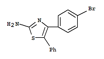 4-(4-BROMO-PHENYL)-5-PHENYL-THIAZOL-2-YLAMINE molecular structure