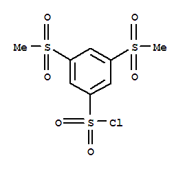 3,5-BIS(METHYLSULFONYL)BENZENESULFONYLCHLORIDE(MIN.90%PURITY) molecular structure