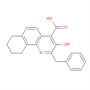 Benzo[h]quinoline-4-carboxylic acid,7,8,9,10-tetrahydro-3-hydroxy-2-(phenylmethyl)- molecular structure