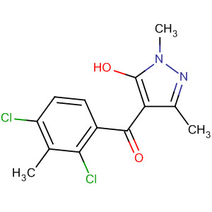 4-(2,4-Dichloro-m-toluoyl)-5-hydroxy-1,3-dimethyl-1H-pyrazole molecular structure