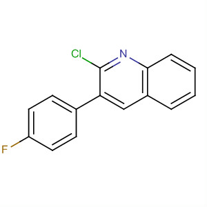Quinoline, 2-chloro-3-(4-fluorophenyl)- molecular structure