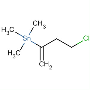 Stannane, (3-chloro-1-methylenepropyl)trimethyl- molecular structure