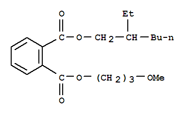 2-ethylhexyl 3-methoxypropyl phthalate molecular structure