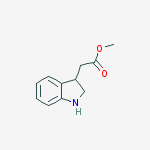 (2,3-dihydroindol-3-yl)acetic acid methyl ester molecular structure