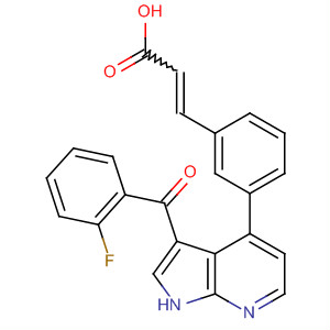 2-Propenoic acid,3-[3-[3-(2-fluorobenzoyl)-1H-pyrrolo[2,3-b]pyridin-4-yl]phenyl]-