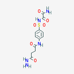 N'-[4-[(4-hydrazinyl-4-oxobutanoyl)amino]phenyl]sulfonyloxamide molecular structure