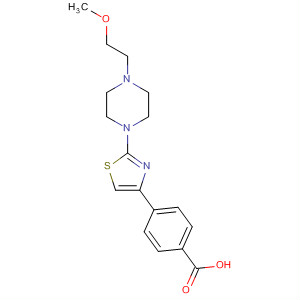 Benzoic acid, 4-[2-[4-(2-methoxyethyl)-1-piperazinyl]-4-thiazolyl]-