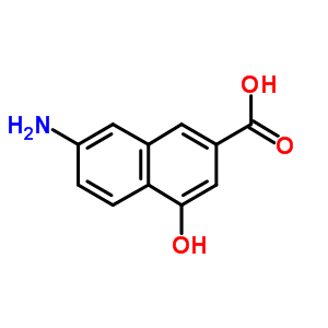2-Naphthalenecarboxylic acid, 7-amino-4-hydroxy-