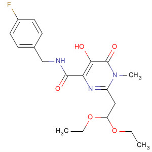 4-Pyrimidinecarboxamide,2-(2,2-diethoxyethyl)-N-[(4-fluorophenyl)methyl]-1,6-dihydro-5-hydroxy-1-methyl-6-oxo-