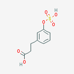 3-[3-(sulfooxy)phenyl]propanoic acid molecular structure