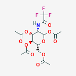 2-trifluoroacetamido-1,3,4,6-tetra-O-acetyl-2-deoxymannopyranose molecular structure