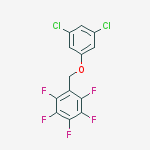1-[(3,5-dichlorophenoxy)methyl]-2,3,4,5,6-pentafluorobenzene molecular structure