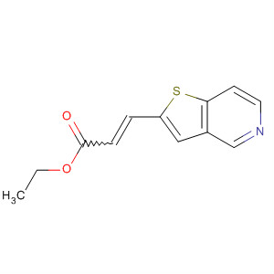 2-Propenoic acid, 3-thieno[3,2-c]pyridin-2-yl-, ethyl ester molecular structure