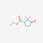 ethyl 2,2-dimethyl-3-oxo-cyclopentanecarboxylate molecular structure