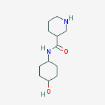 (3S)-N-(4-Hydroxycyclohexyl)-3-piperidinecarboxamide molecular structure