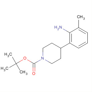 1-Piperidinecarboxylic acid, 4-(2-amino-3-methylphenyl)-,1,1-dimethylethyl ester molecular structure