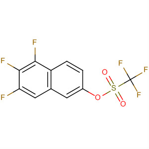 Methanesulfonic acid, trifluoro-, 5,6,7-trifluoro-2-naphthalenyl ester molecular structure