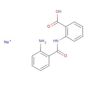 Benzoic acid, 2-[(2-aminobenzoyl)amino]-, monosodium salt molecular structure