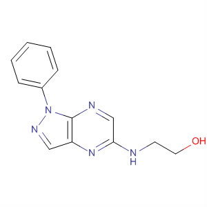 Ethanol, 2-[(1-phenyl-1H-pyrazolo[3,4-b]pyrazin-5-yl)amino]- molecular structure