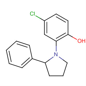 Phenol, 4-chloro-2-(2-phenyl-1-pyrrolidinyl)- molecular structure