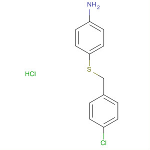 Benzenamine, 4-[[(4-chlorophenyl)methyl]thio]-, hydrochloride molecular structure