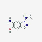 Ethanol, 2-[(4,7-diamino-1H-indazol-1-yl)amino]- molecular structure
