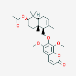 (2S,4aR,5R,8aS)-5-{[(6,8-dimethoxy-2-oxo-2H-chromen-7-yl)oxy]methyl}-1,1,4a,6-tetramethyl-1,2,3,4,4a,5,8,8a-octahydronaphthalen-2-yl acetate