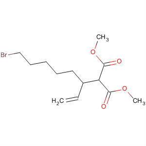 Propanedioic acid, (6-bromo-1-ethenylhexyl)-, dimethyl ester molecular structure