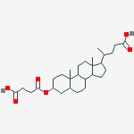 3-[(3-carboxypropanoyl)oxy]cholan-24-oic acid molecular structure