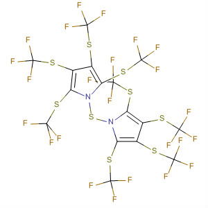 1H-Pyrrole, 1,1'-thiobis[2,3,4,5-tetrakis[(trifluoromethyl)thio]- molecular structure