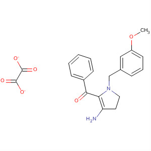 Methanone,[3-amino-4,5-dihydro-1-[(3-methoxyphenyl)methyl]-1H-pyrrol-2-yl]phenyl-, ethanedioate molecular structure