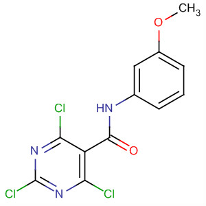 5-Pyrimidinecarboxamide, 2,4,6-trichloro-N-(3-methoxyphenyl)- molecular structure